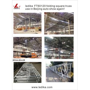 520x950 mm Foldable Aluminum Truss Triangle 1055kg - 1898kg Loading Weight