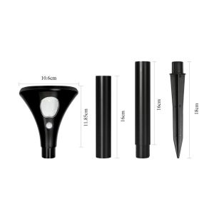 China 80lm 6000K RGB Solar Lights Garden Easy Assembly Rods 1500mAh on sale