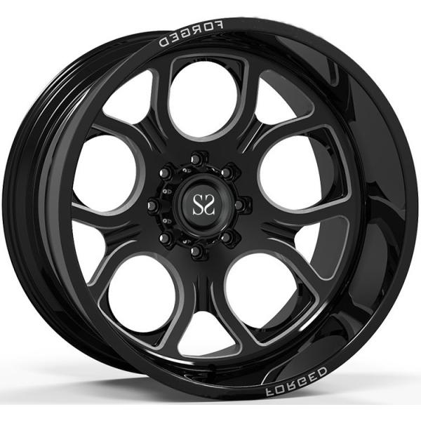 Off Road 4x4 Wheels 20x10 20x12 20x14 24x12 and 24x14 Gloss Black Deep Dish Rims