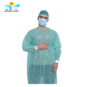 Buy cheap Non Sterilization Polypropylene Isolation Gown surgical Velcro Cuffs Elastic from wholesalers