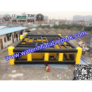 Laser Tag Inflatable Maze Hire / Inflatable Maze For Amusement Park