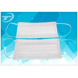 9.5x17.5cm Non Woven Disposable Face Mask / Wearing Surgical Mask With Earloop