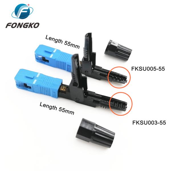 55mm UPC Fast Optical SM Fiber Connector SX Core SC/UPC