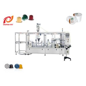 High Accuracy Four Lanes Compatible Nespresso Capsule Filling, Sealing and