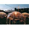 Steel Frame Coffee Geodesic Dome Tent Clear PVC For Restaurant for sale