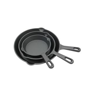 Round Pre Seasoned Cast Iron Skillet With Lid Diameter 6.3 Inch 8 Inch