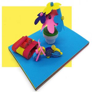 A4 DIY Single Sided Corrugated Colored Cardstock Paper