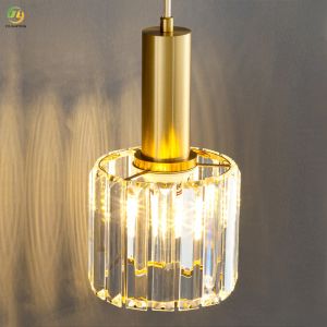 JYLIGHTING Postmodern Simple Crystal Creative Bedroom Bedside Light Luxury