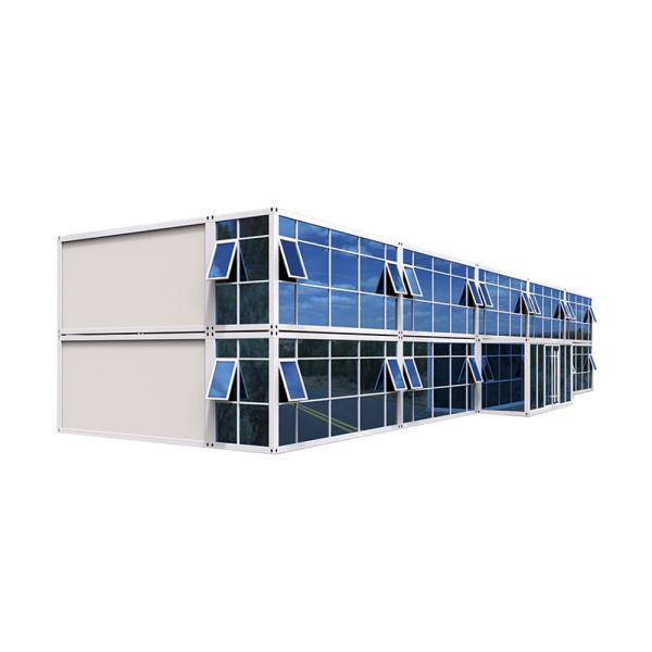 Buy Zontop Modern Luxury  Easy Assemble Steel Prefabricated  Light Steel Two Storey Two Bedroom Modular Prefab Glass House at wholesale prices