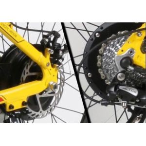 7 Speed 500w Folding Electric City Bike With Luggage Trunk