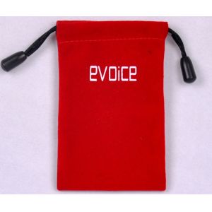 ISO9000 SGS Packaging Drawstring Bags Custom Printed Velvet pouch 2C For Jewelry