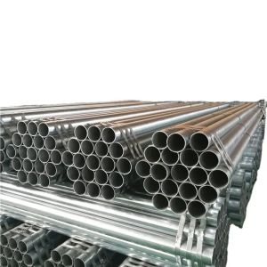 Hot Dip Steel Hollow Pipe 0.8-12.75mm Welded Polished Galvanized Steel Round
