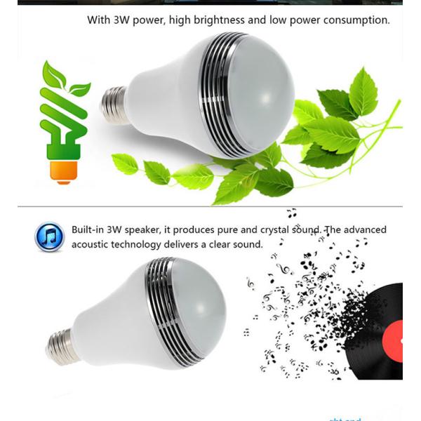 Wireless Color Changing LED Lamp Speaker D80*H135 Mm With Remote Controller