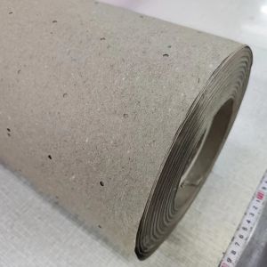 Wrapping Triangular Round Hole Perforated Kraft Paper 68gsm Uncoated
