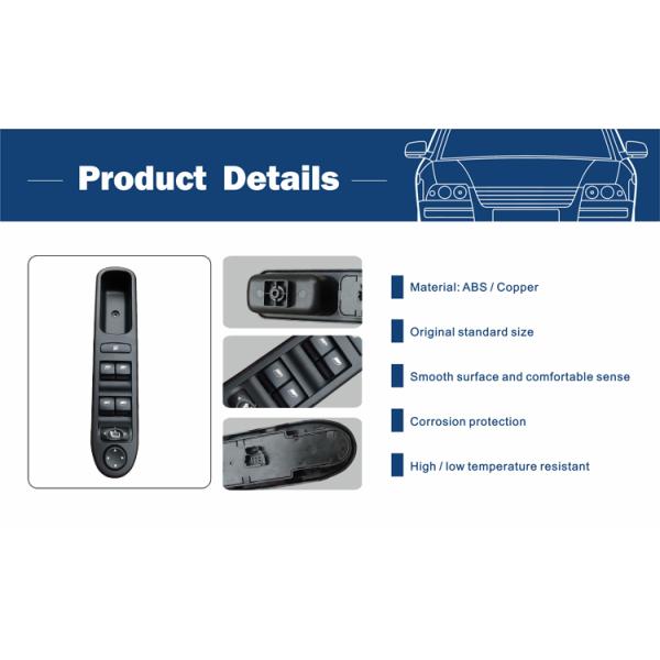 6554.KT Electric Automotive Power Window Switches LHD For Peugeot 307 Break 2000-2014 307SW 2002-2014 307CC