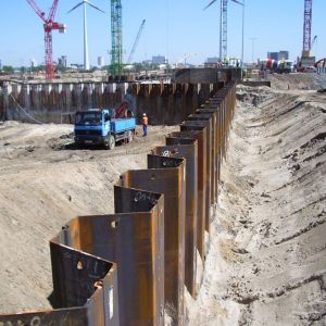 Galvanized Steel Sheet Piling Thickness Varies For Construction Projects