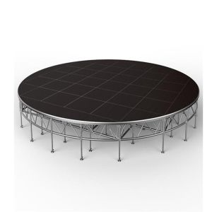 Portable Circle Stage Platform Light Removable Aluminum Stage For Trade Show