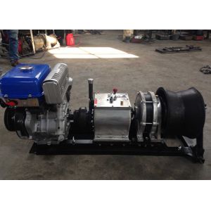 Quality 5T gasoline engine Cable Winch Puller / Petrol Engine Powered Winch for sale