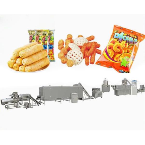 Leisure Snack Corn Puff Extruder Machine Processing Line 150kg/h