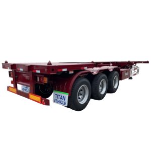 TITAN Tri Axle 40/60/80T Shipping Container Chassis Transport Skeletal Trailer