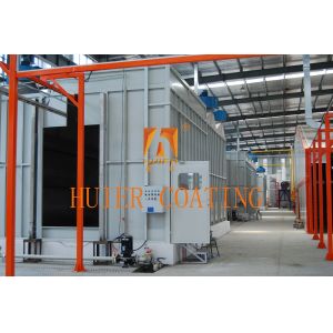 China Electrostatic Painting Line For Clean And Safe Work Environment With Advanced Paint Fog Capture And Filtration on sale