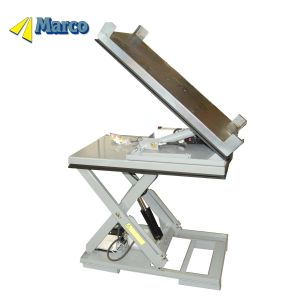 Quality Special Weight Level Carrying Capacity Marco Customsized 40 Degree Tilt Pallet Hydraulic Scissor Lift Table M1-006090-D1-MT for sale