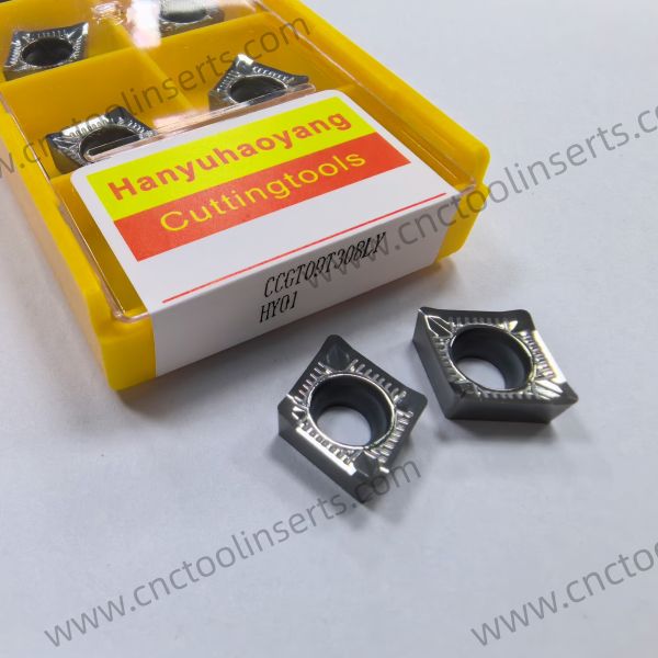 Standard CNC Turning Insert, Uncoated, CCGT09T308LY - Suitable for Aluminum