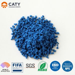 Premium Prefabricated Synthetic Rubber Running Track EPDM Rubber Surfacing Blue
