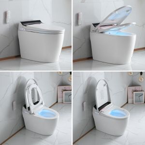 Electric Bathroom Toilet Bowl Tankless Automatic Sensor Flushing