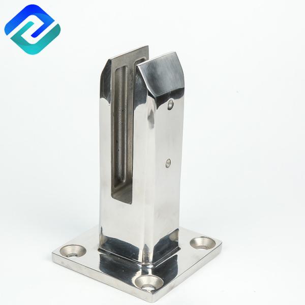 Buy 12.5um Stainless Steel Investment Casting CT4 Glass Shelf Clamp at wholesale prices