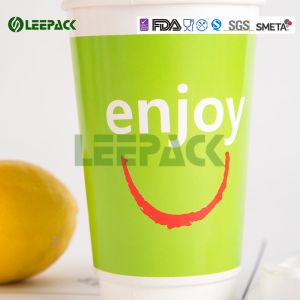 Custom design printed insulated takeaway paper hot drink coffee cups with lids