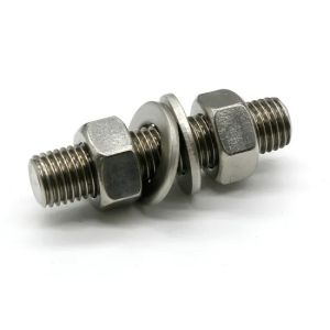 Stainless Steel 321 Plain Finish Threaded Stud Bolt ASTM A193 B8T Stud Bolts For