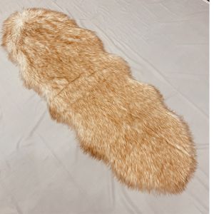 38KG Round Sheepskin Chair Pad Faux Fur Pad Pattern Dyed