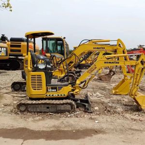 Used Komatsu PC18 1.8Ton Mini Digger Crawler Excavator with 0-2000 Working Hours