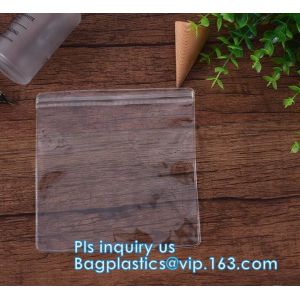Fabric zipper professional vinyl slider bag pvc zipper bag, clothing packaging