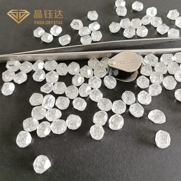 DEF Color Uncut HPHT Lab Grown Rough Diamond VVS VS SI Clarity 3.0ct 5.0ct