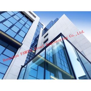 Fabrication Engineering Double Skin Glass Curtain Wall Intelligent Respiratory