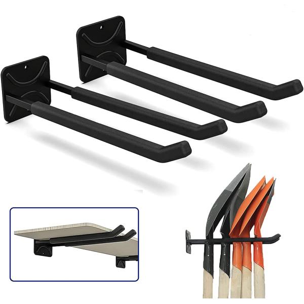 Sturdy Garden Tool Organizer Rack Heavy-Duty Solid Steel Wall Hanger for Home Storage