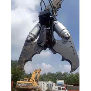 Yellow NM400 Excavator Hydraulic Stone Pulverizer