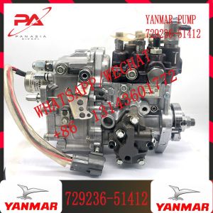 3TNV88 Diesel Engine Spare Parts Fuel Injection Pump 729236-51412