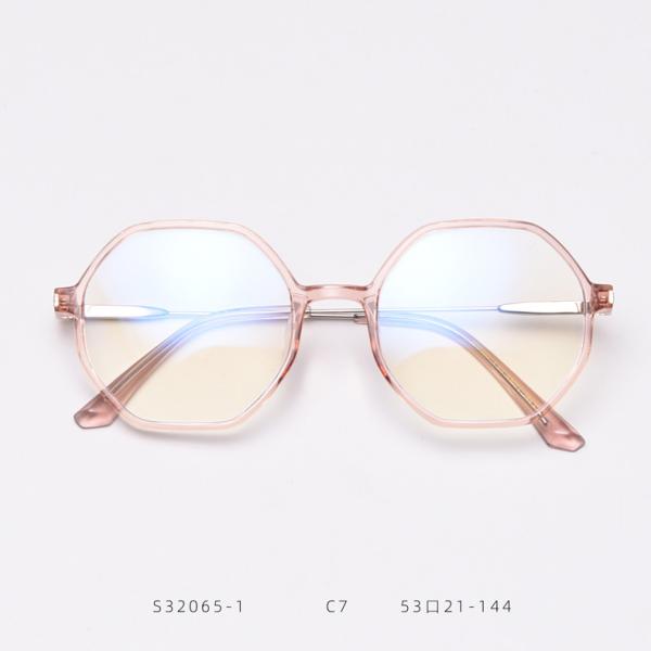 Retro Polygonal Anti Blue Light Glasses Men Women Fashion Optical Computer