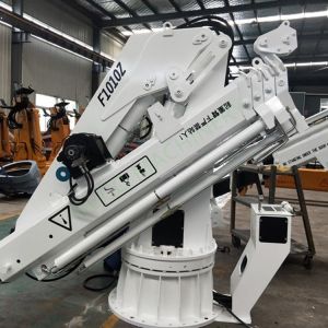 Marine 1T10M C5M Painting Knuckle And Telescopic Boom Pedestal Crane