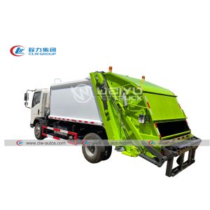 HOWO Cummins Diesel Engine Waste Compaction Truck 8m3 Self Loading Unloading