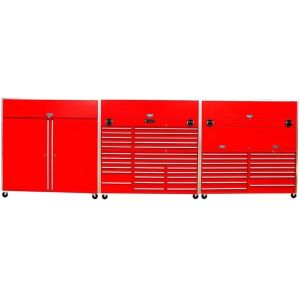 Power Coated Automotive Tool Chest with Complete Mechanic Tool Set and Durable