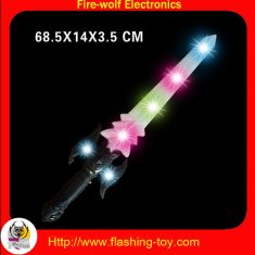 Quality Flashing Toy Customized children LED Plastic + IC Sword with 3D effect for sale