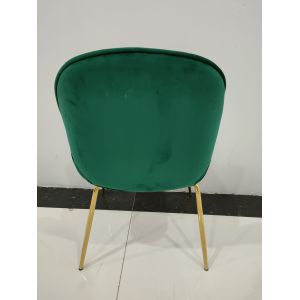 Fashion Flannel 48.5cm 47cm Wrought Iron Dining Chair