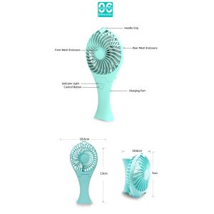 2 in 1 portable battery fan