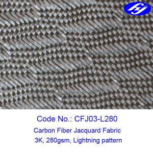 Lightning 150cm 3k 280gsm Jacquard Carbon Fiber Fabric