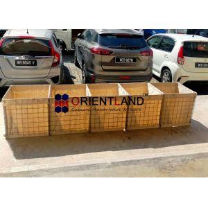 Uv Resistant Military Barriers Olive Green Foldable Gabions