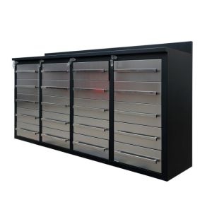 Cold Rolled Steel Workshop Garage Metal Tool Cabinet with Work Bench and
